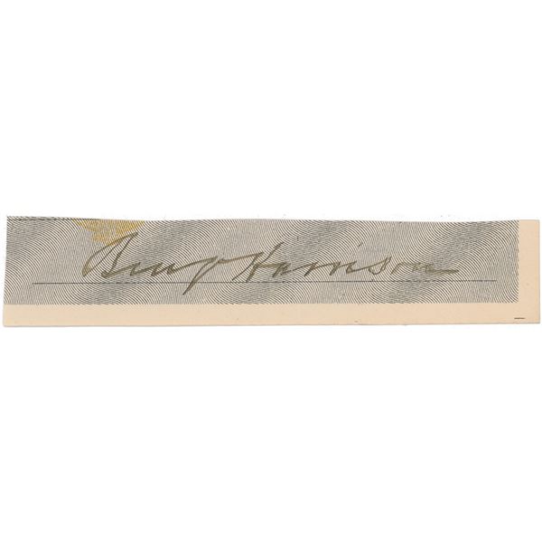 Benjamin Harrison Signature