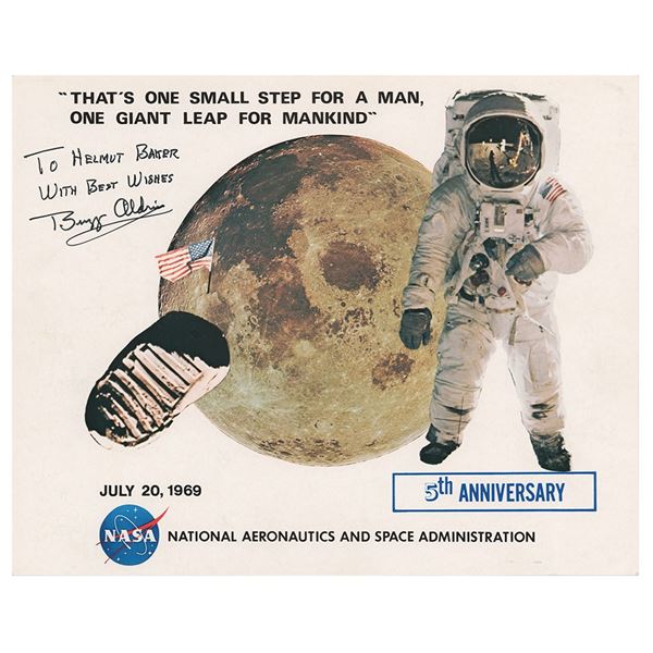 Buzz Aldrin Signed Photograph