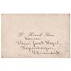 Image 1 : Henrik Ibsen Annotated Visiting Card