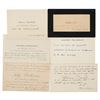 Image 1 : French Writers (6) Annotated Visiting Cards