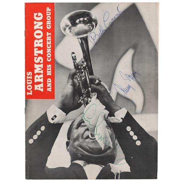 Louis Armstrong Signed Program