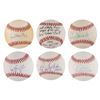 Image 1 : Baseball Notables (6) Signed Baseballs