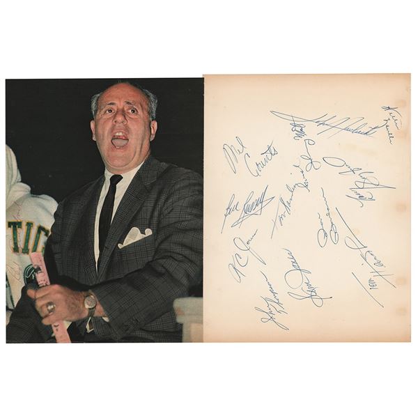 Boston Celtics: 1964 Team-Signed Sheet