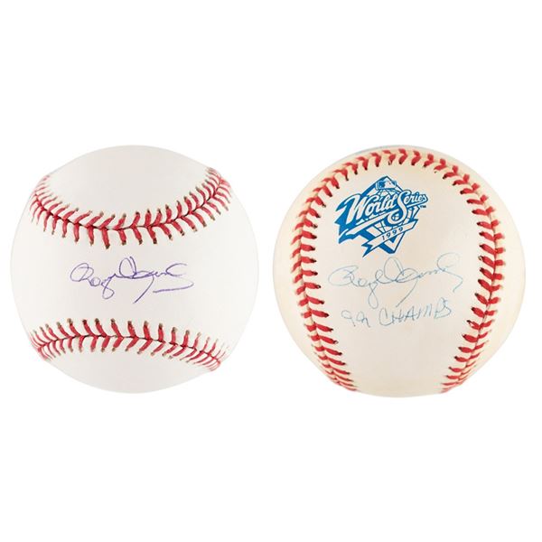 Roger Clemens (2) Signed Baseballs