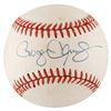 Image 1 : Cy Young Winners: Clemens, Gooden, and Johnson (3) Signed Baseballs