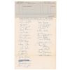 Image 1 : Detroit Tigers: 1965 Team-Signed Document