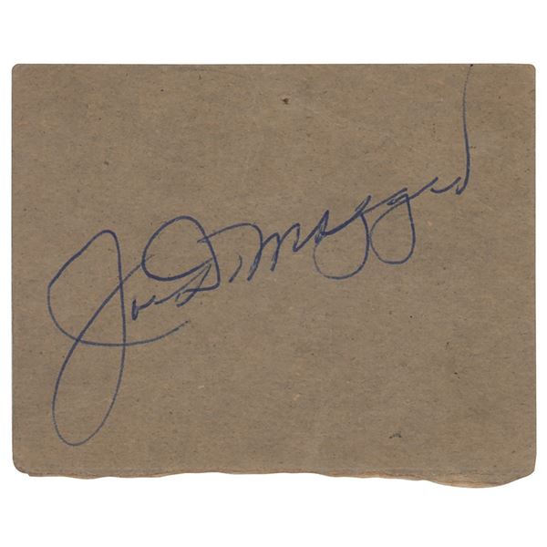 Joe DiMaggio Signature