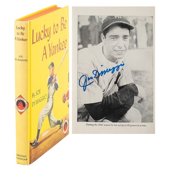 Joe DiMaggio Signed Book