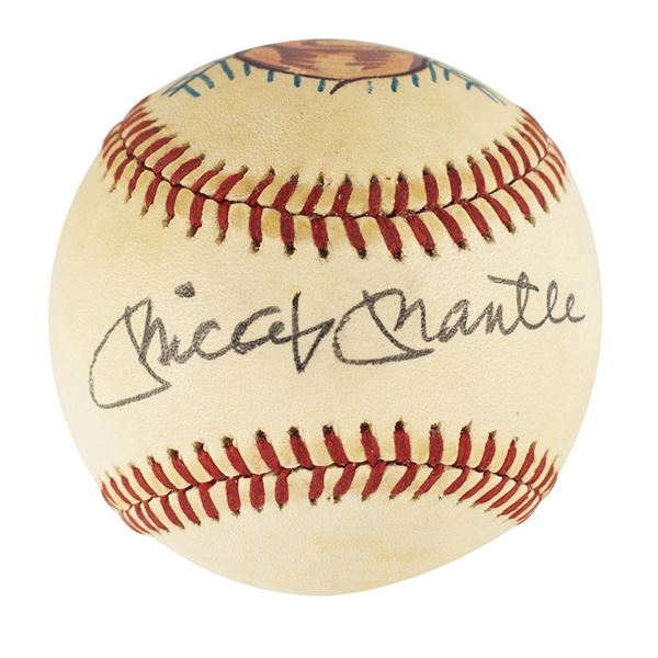 Mickey Mantle Signed Baseball