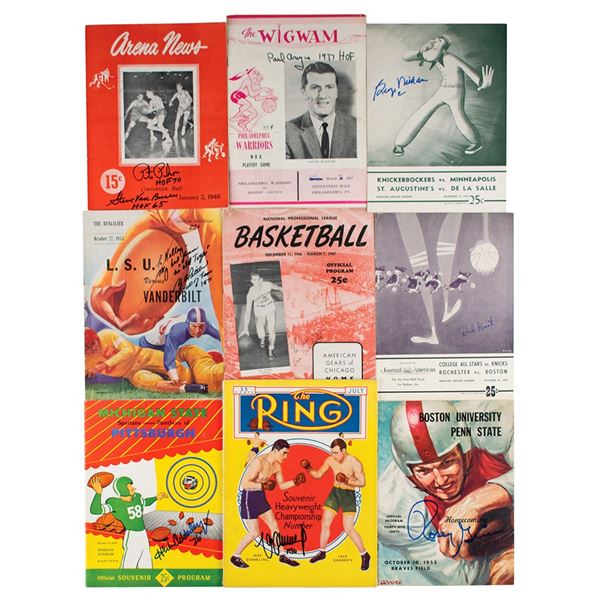 Sports (9) Signed Programs and Magazines