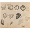 Image 1 : Huntsman preliminary model sheet drawing from Snow White and the Seven Dwarfs