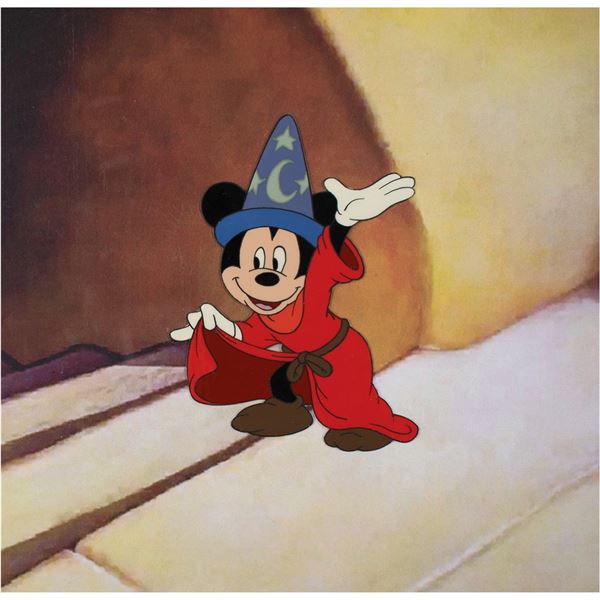 Mickey Mouse production cel from Fantasia