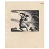Image 1 : Centaurette and Baby Satyr production concept storyboard painting from Fantasia