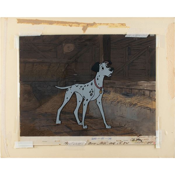 Pongo production cels and master background from One Hundred and One Dalmatians