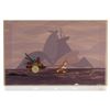 Image 1 : Donald Duck production cel and production background from Donald Duck and the Wheel