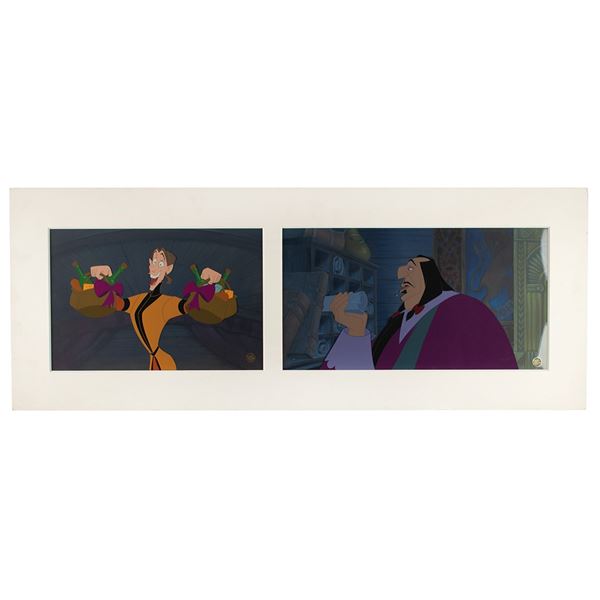 Ratcliffe and Wiggins production master backgrounds and special cels from Pocahontas