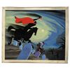 Image 1 : Mary Blair concept storyboard painting of Ichabod and the Headless Horseman from from The Legend of 