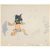 Image 1 : Tom and Jerry (142) production cels and matching drawings from a Tom and Jerry cartoon
