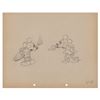 Image 1 : Mickey and Minnie Mouse production drawing from Puppy Love