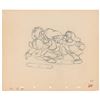 Image 1 : Four Dwarfs production drawing from Snow White and the Seven Dwarfs