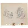 Image 1 : Mickey Mouse, Pluto, and Judge production drawing from Society Dog Show