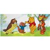 Image 2 : Winnie the Pooh, Friend Owl, Roo, and Tigger production cel from a Disney television show