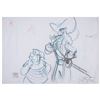 Image 2 : Captain Hook and Mr. Smee production panorama layout drawing from Return to Neverland
