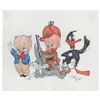 Image 1 : Bugs Bunny, Daffy Duck, Porky Pig, and Elmer Fudd original drawing by Virgil Ross