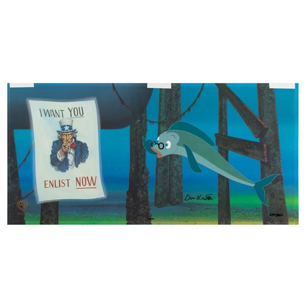 Don Knotts signed limited edition hand-painted cel for Incredible Mr. Limpet