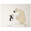 Image 2 : Chilly Willy and Maxie the Polar Bear production cel and drawing from A Gooney Is Born signed by Wal