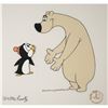 Image 3 : Chilly Willy and Maxie the Polar Bear production cel and drawing from A Gooney Is Born signed by Wal