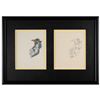Image 1 : Tom Cat production cel and drawing from a Tom and Jerry cartoon