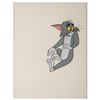Image 3 : Tom Cat production cel and drawing from a Tom and Jerry cartoon