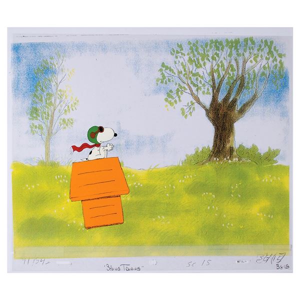 Snoopy production cel from a MetLife Commercial