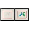 Image 1 : Aardvarks and Ant original production cel and drawing from The Ant and the Aardvark