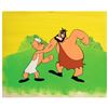 Image 1 : Popeye and Brutus production cel and production background from Popeye the Sailor