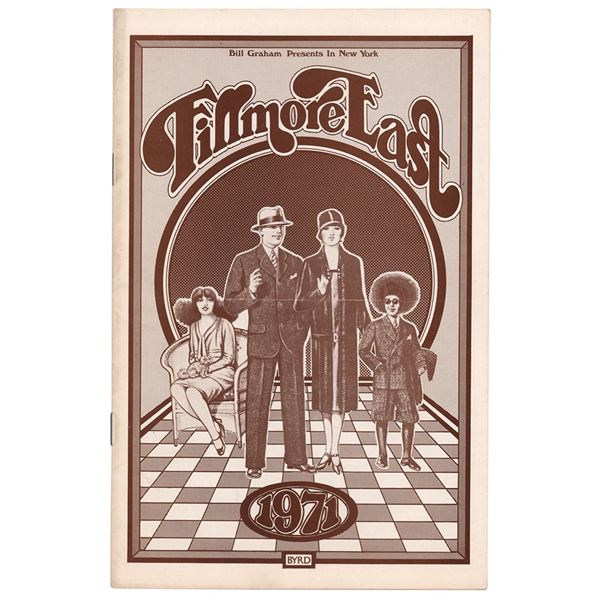 John Lennon and Frank Zappa 1971 Surprise Jam Session Fillmore East Program