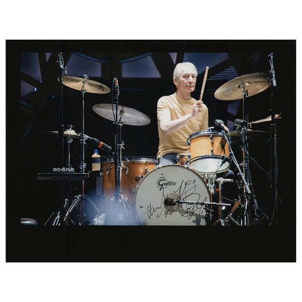 Charlie Watts Signed Photograph