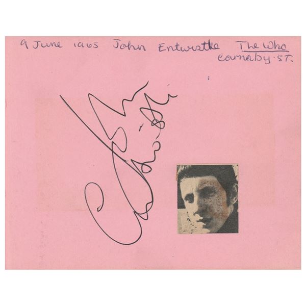 The Who (7 total) Signatures with The Byrds from Ready Steady Go!