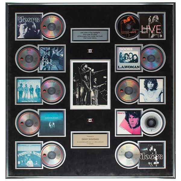 The Doors: Danny Sugerman Oversized Canadian Multi-Diamond Sales Award