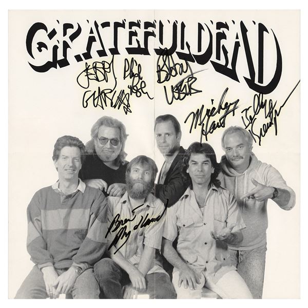 Grateful Dead Signed CD Booklet