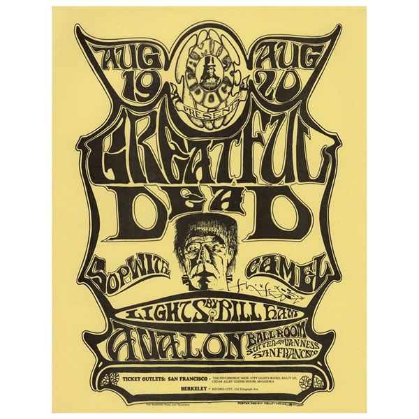 Grateful Dead 1966 Avalon Ballroom Handbill