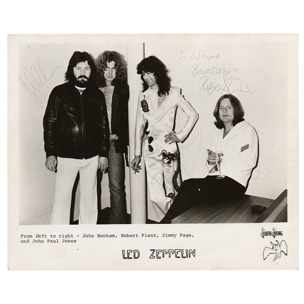 Led Zeppelin Signed Photograph