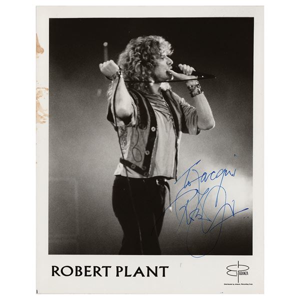 Robert Plant Signed Photograph