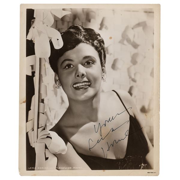 Lena Horne Signed Photograph