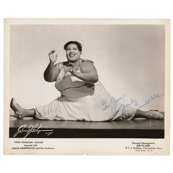 Velma Middleton Signed Photograph