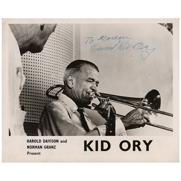 Kid Ory Signed Photograph