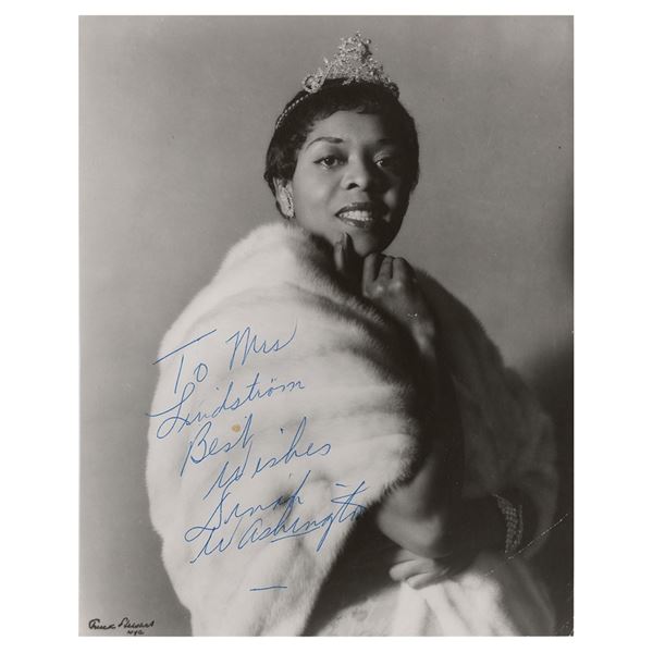 Dinah Washington Signed Photograph