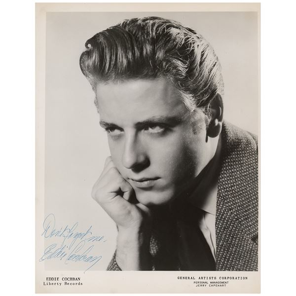 Eddie Cochran Signed Photograph