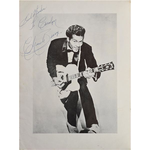 Chuck Berry and Carl Perkins Signed Program